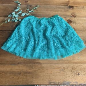 GapKids Green Sequiny Skirt
